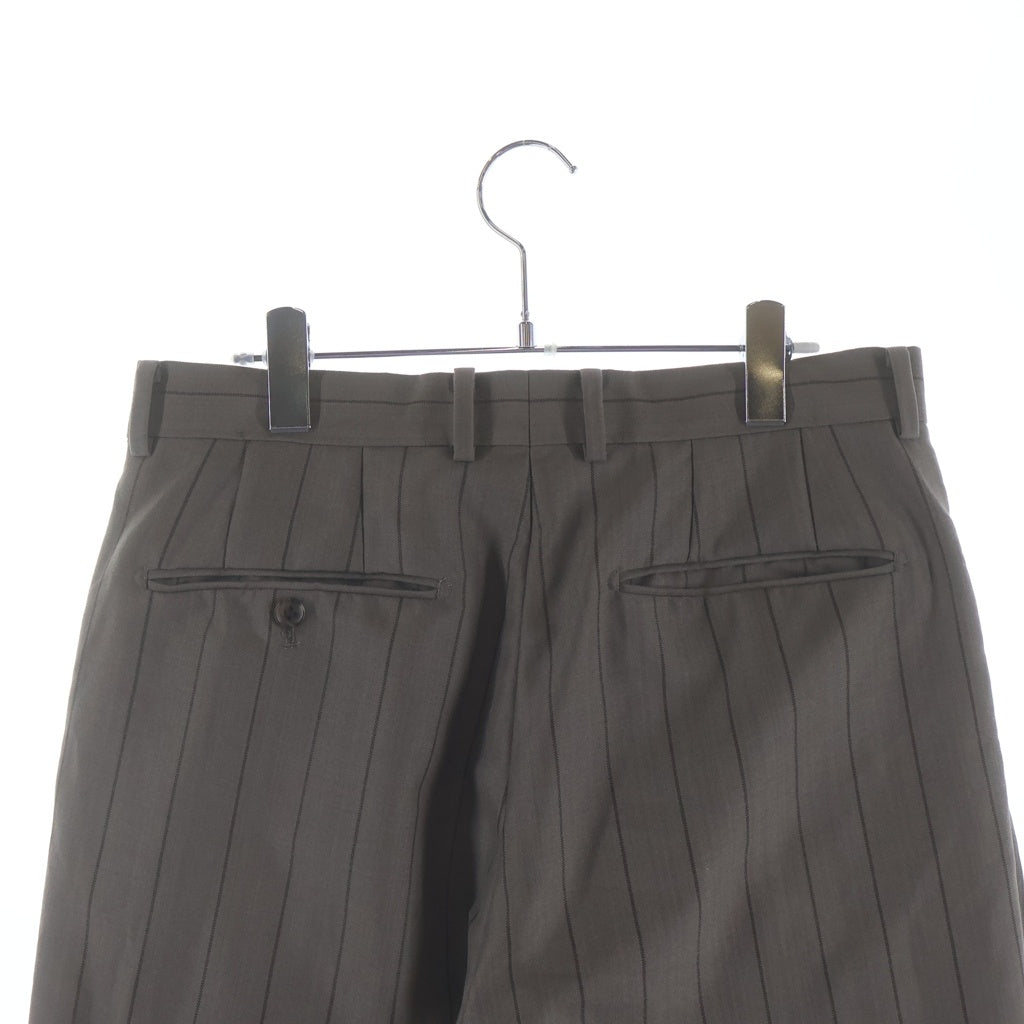 WACKO MARIA(ワコマリア) DOUBLE PLEATED TROUSERS ダブルプリーツドトラウザーズパンツ スラックス ベージュ