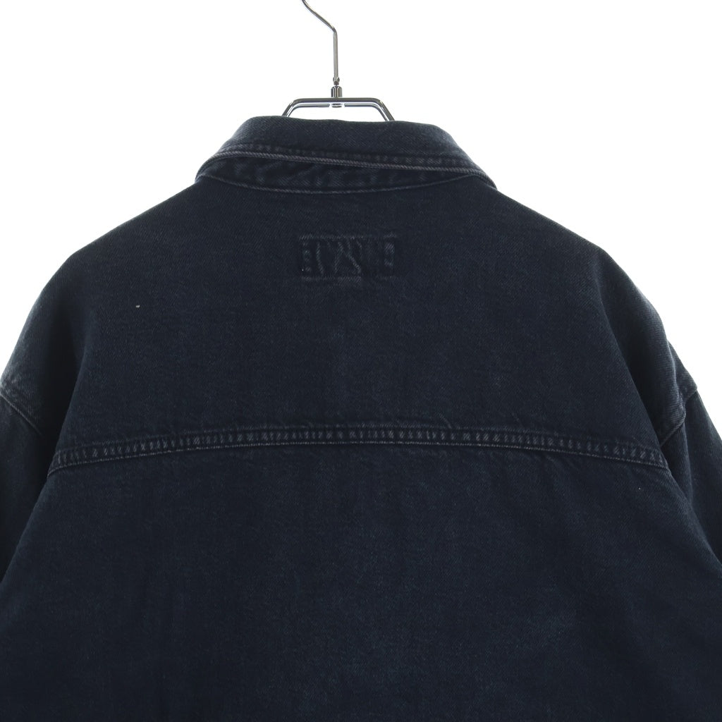 STUSSY(ステューシー) Boxy Western Denim Shirt ボクシーウエスタンデニム 長袖シャツ ブラック