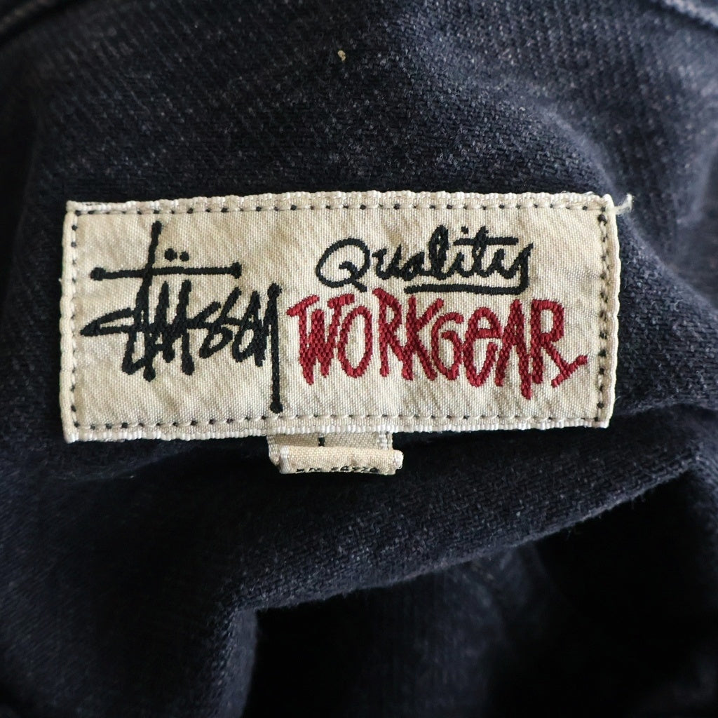 STUSSY(ステューシー) Boxy Western Denim Shirt ボクシーウエスタンデニム 長袖シャツ ブラック