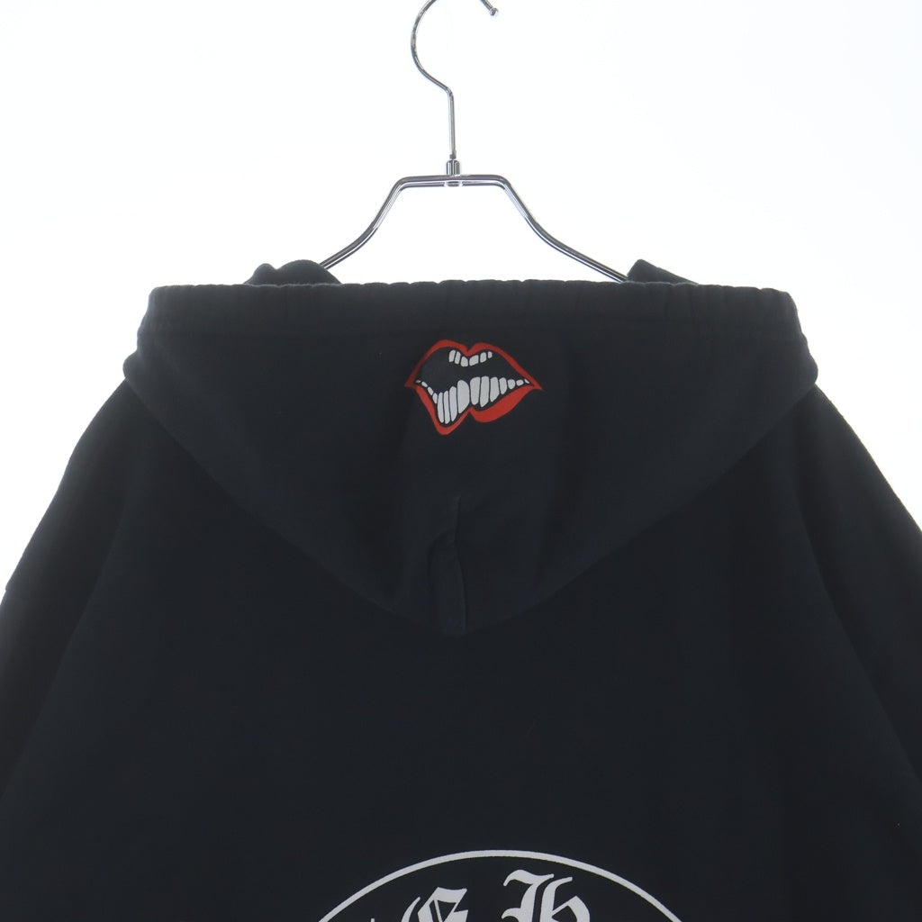 CHROME HEARTS(クロムハーツ) ×MATTY BOY Chomper Horseshoe Hoodie ×マッティボーイ チョンパー ホースシューフーディ プルオーバースウェットパーカー ブラック