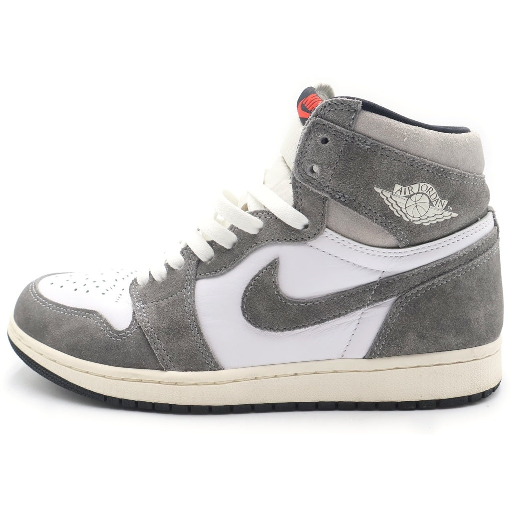 NIKE(ナイキ) AIR JORDAN 1 RETRO HIGH OG BLACK AND SMOKE GREY エアジョーダン 1 ブラックアンドスモークグレー ハイカットスニーカー グレー US8/26cm DZ5485-051