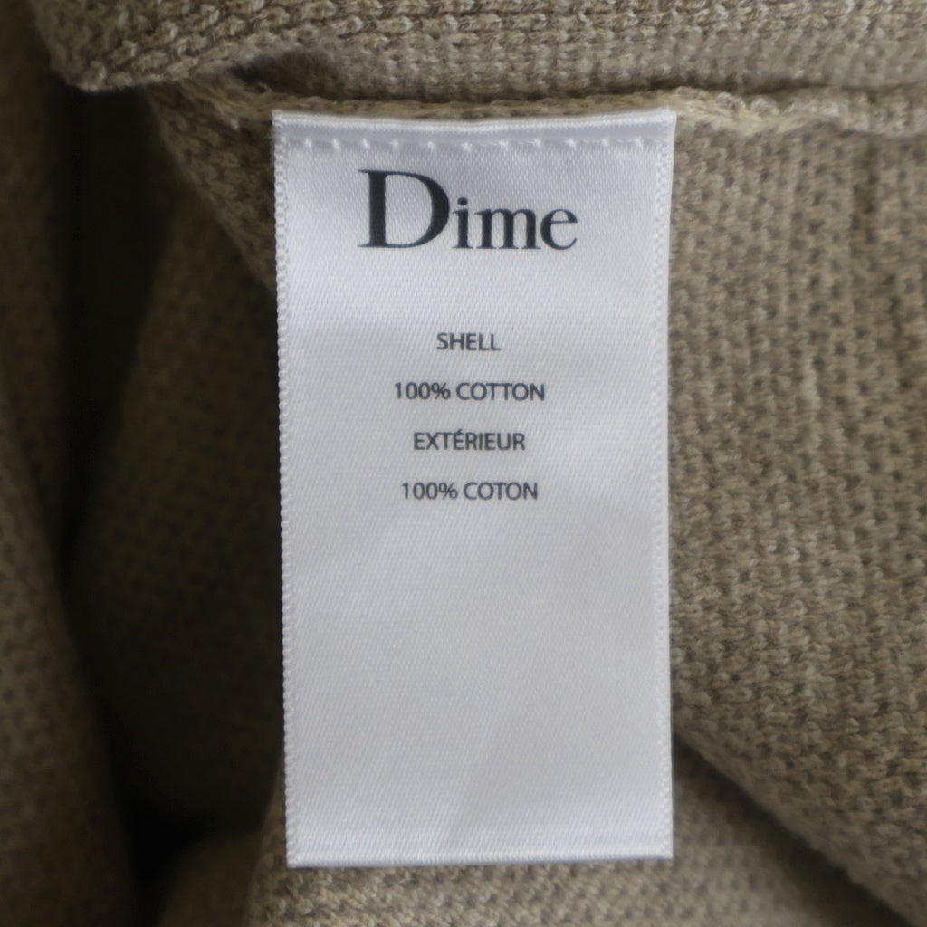 Dime(ダイム) Wave Knit Sweat ウェーブ総柄 ニット スウェット トレーナー ベージュ CA59648