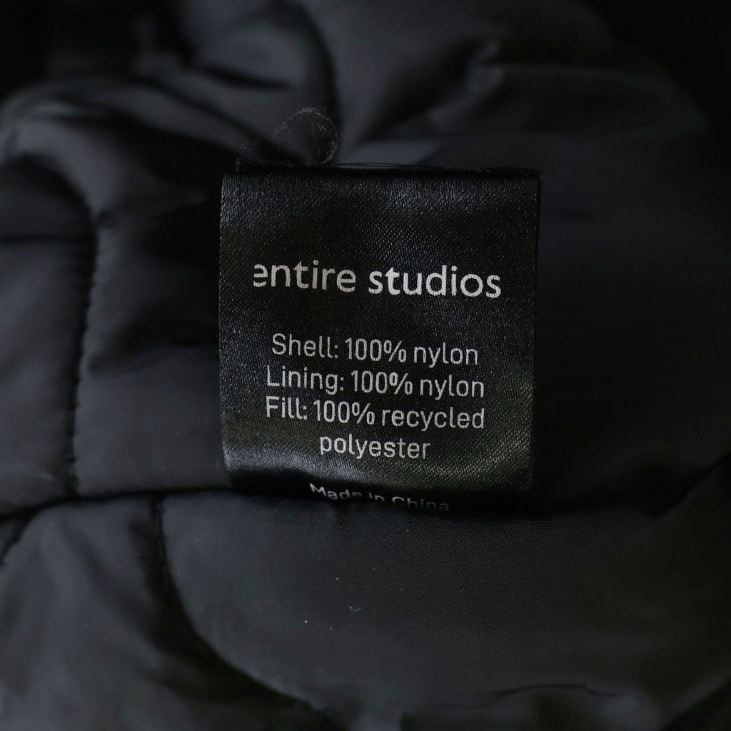 entire studios(エンタイア スタジオ) V-22 Bomber Jacket 裏地キルティング ボンバージャケット ブラック