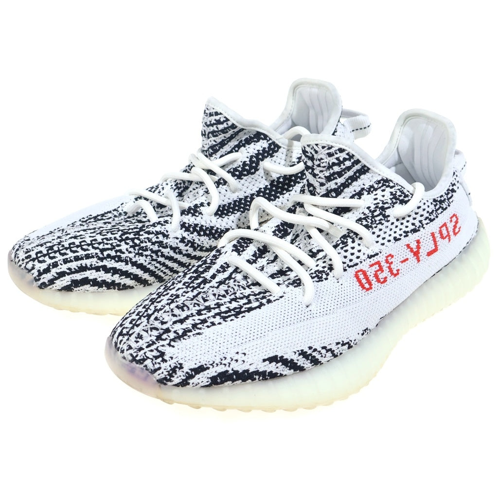 adidas(アディダス) YEEZY BOOST 350 V2 ZEBRA イージーブースト ゼブラ ローカットスニーカー ホワイト/ブラック US8/26cm CP9654