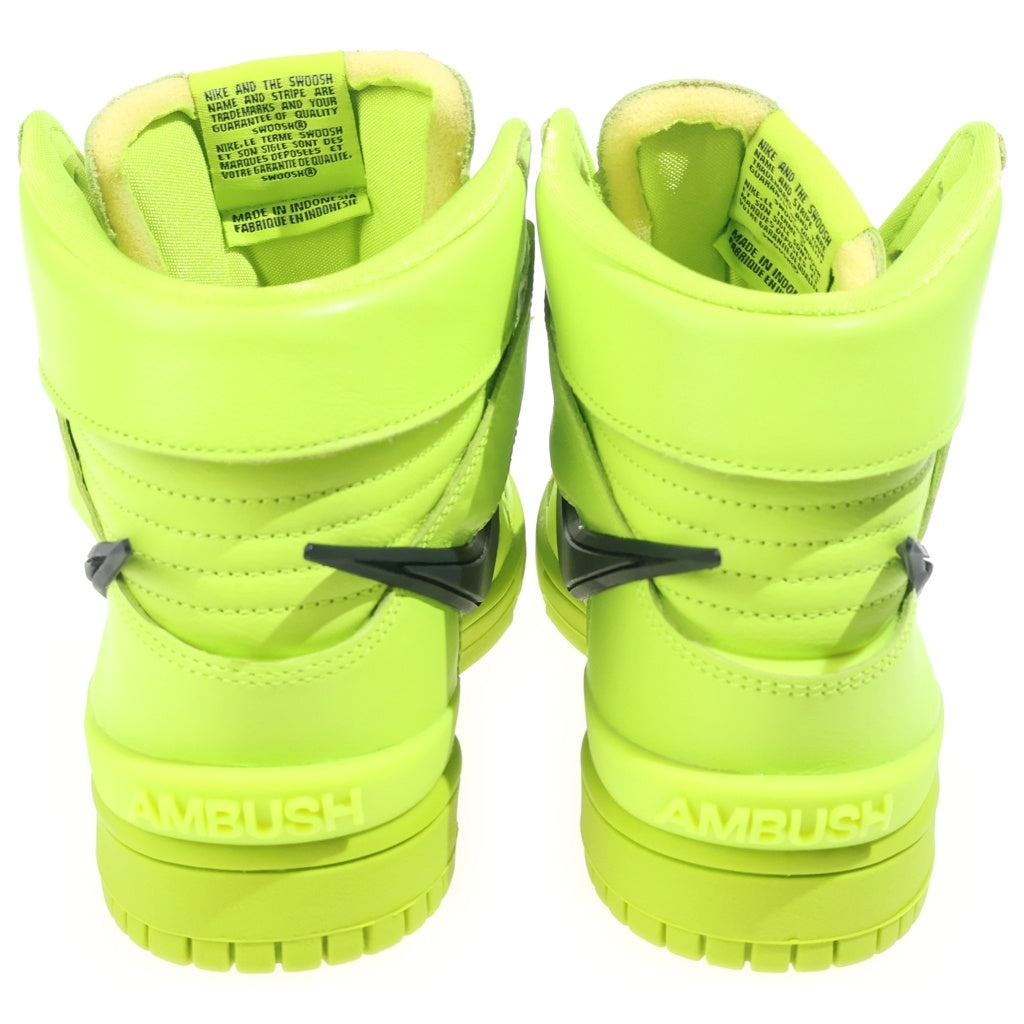 NIKE(ナイキ) ×AMBUSH DUNK HIGH FLASH LIME アンブッシュ ダンク フラッシュライム ハイカットスニーカー ライムグリーン US8/26cm CU7544-300