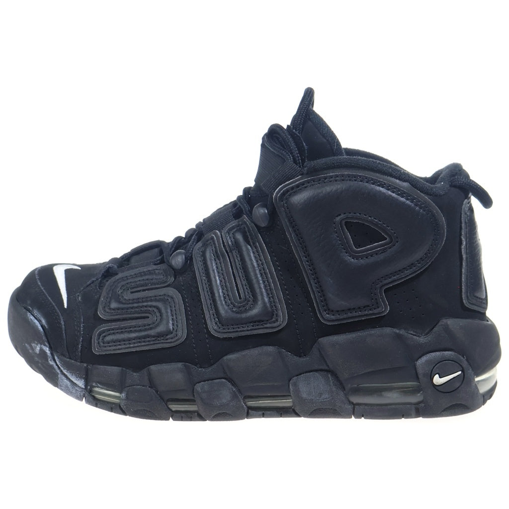 NIKE(ナイキ) 17SS ×SUPREME AIR MORE UPTEMPO シュプリーム エアモアアップテンポ ハイカットスニーカー ブラック US8/26cm 902290-001