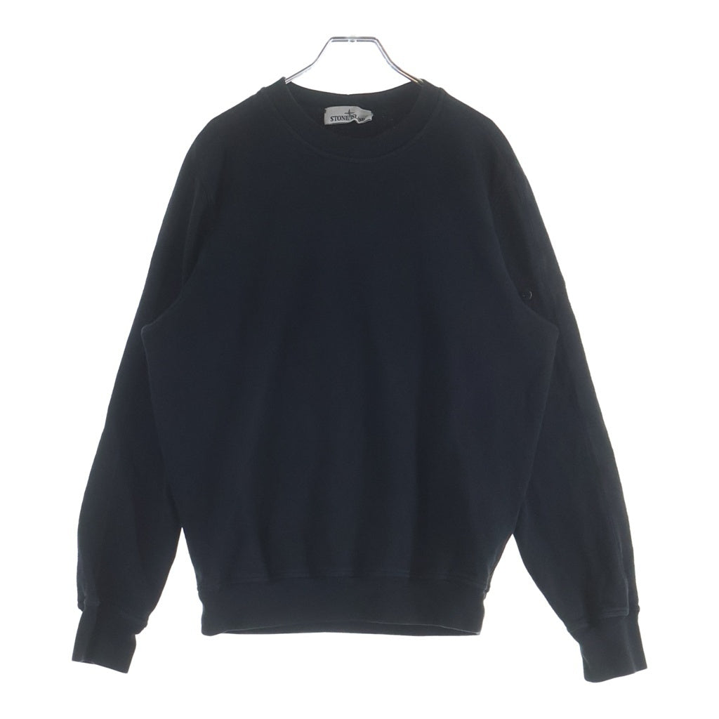 STONE ISLAND(ストーンアイランド) Logo Sweatshirts クルーネック スウェットトレーナー ブラック 801566060