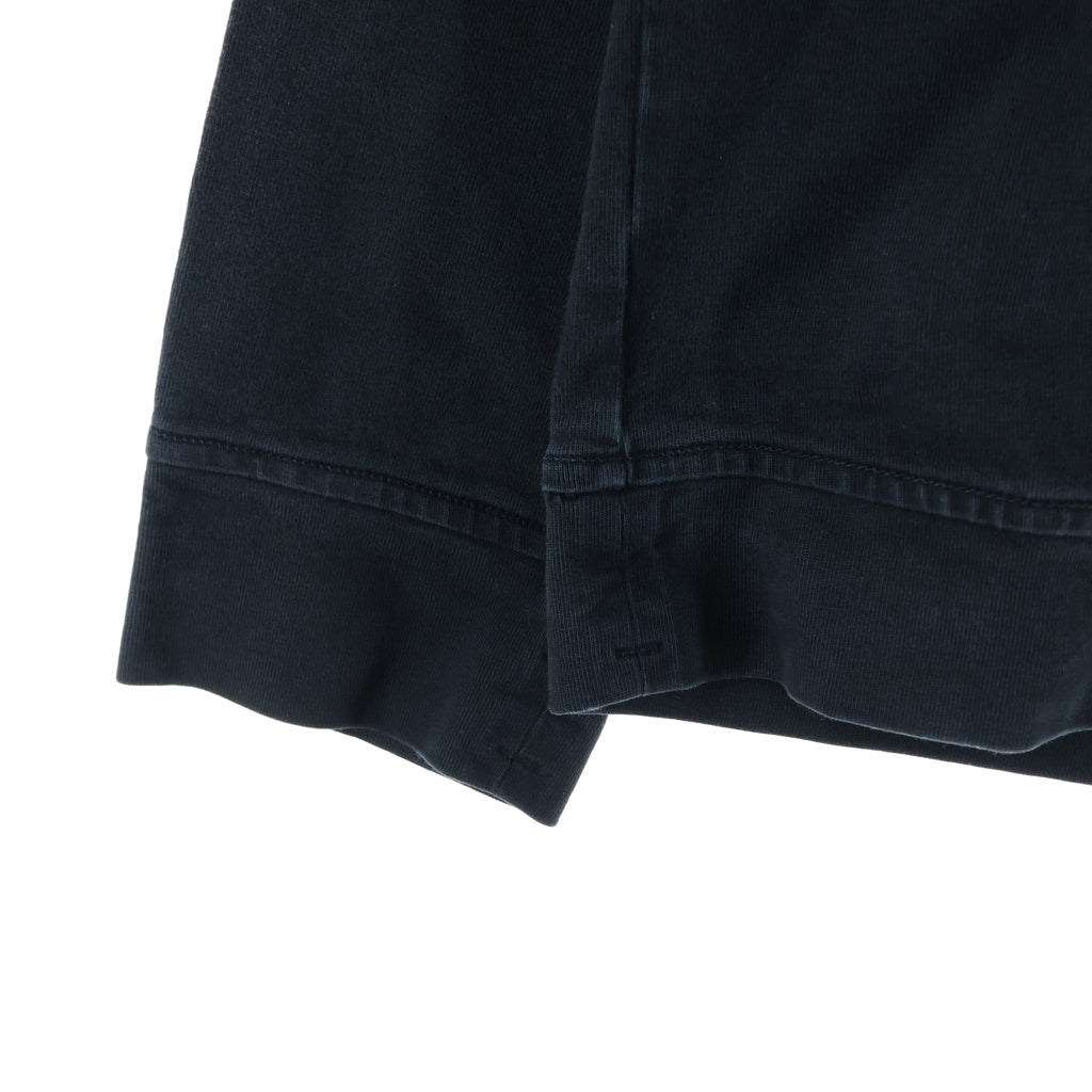 STONE ISLAND(ストーンアイランド) GARMENT DYED ガーメントダイ ワッペンロゴ付き クルーネック スウェットトレーナー ブラック 791563750