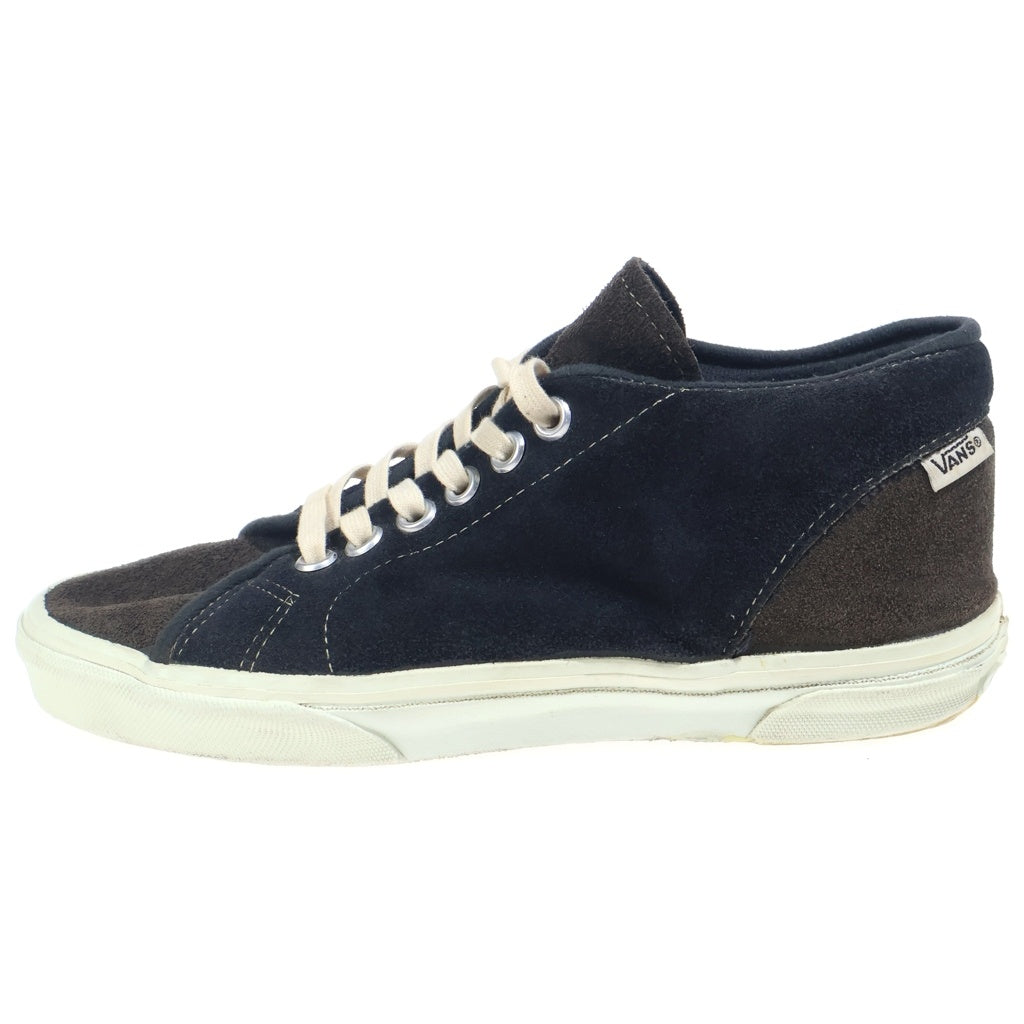 VANS(ヴァンズ) 90s TURF USA製 ターフ スエードレザー ミッドカットスニーカー ブラック/ブラウン US9.5/27.5cm