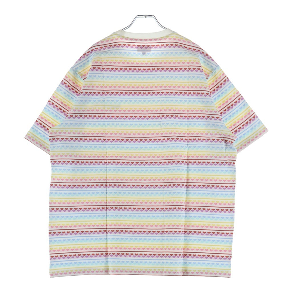 SUPREME(シュプリーム) 22SS Hearts Jacquard S/S Top ハート 総柄 半袖Tシャツ カットソー マルチ