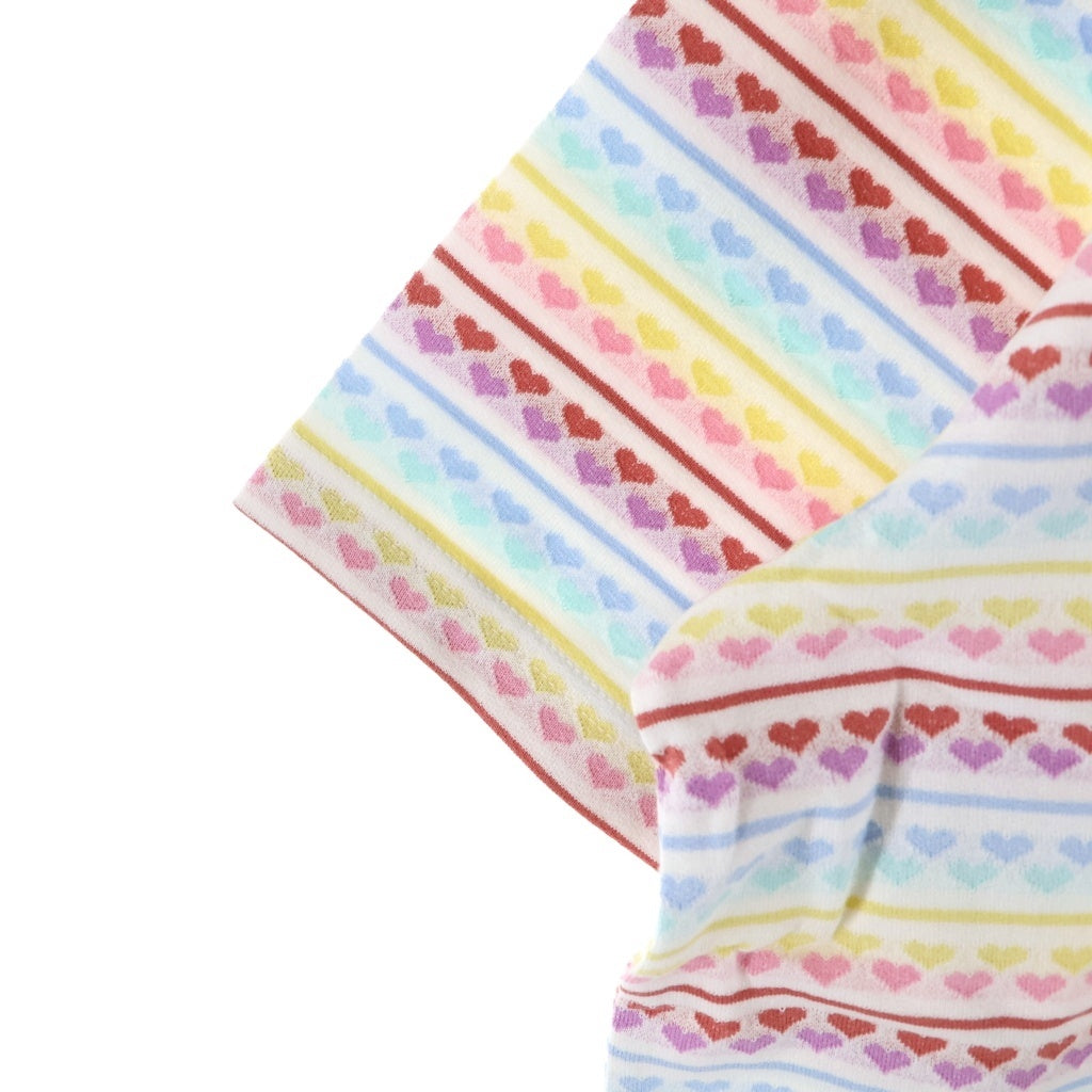 SUPREME(シュプリーム) 22SS Hearts Jacquard S/S Top ハート 総柄 半袖Tシャツ カットソー マルチ