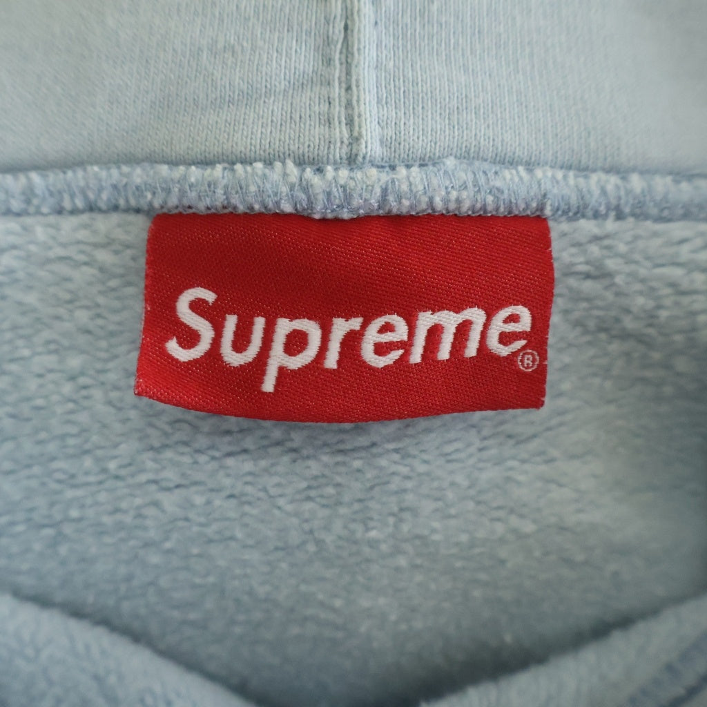 SUPREME(シュプリーム) 21SS Big Logo Hooded Sweatshirt ビッグロゴ プルオーバーパーカー フーディー ライトブルー