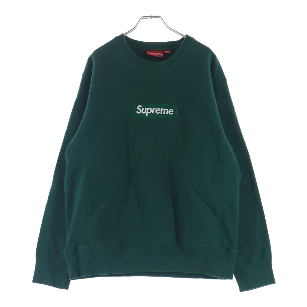 SUPREME(シュプリーム) 18AW Box Logo Crewneck ボックスロゴ クルーネック スウェット トレーナー グリーン