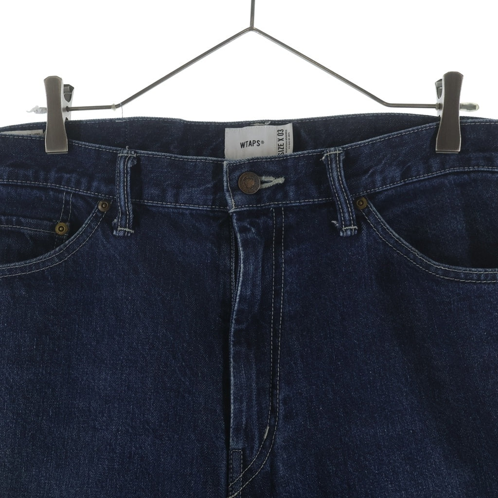 WTAPS(ダブルタップス) 19SS BAGGY WASHED TROUSERS DENIM バギーウォッシュドトラウザーズデニムパンツ インディゴ 191TQDT-PTM01