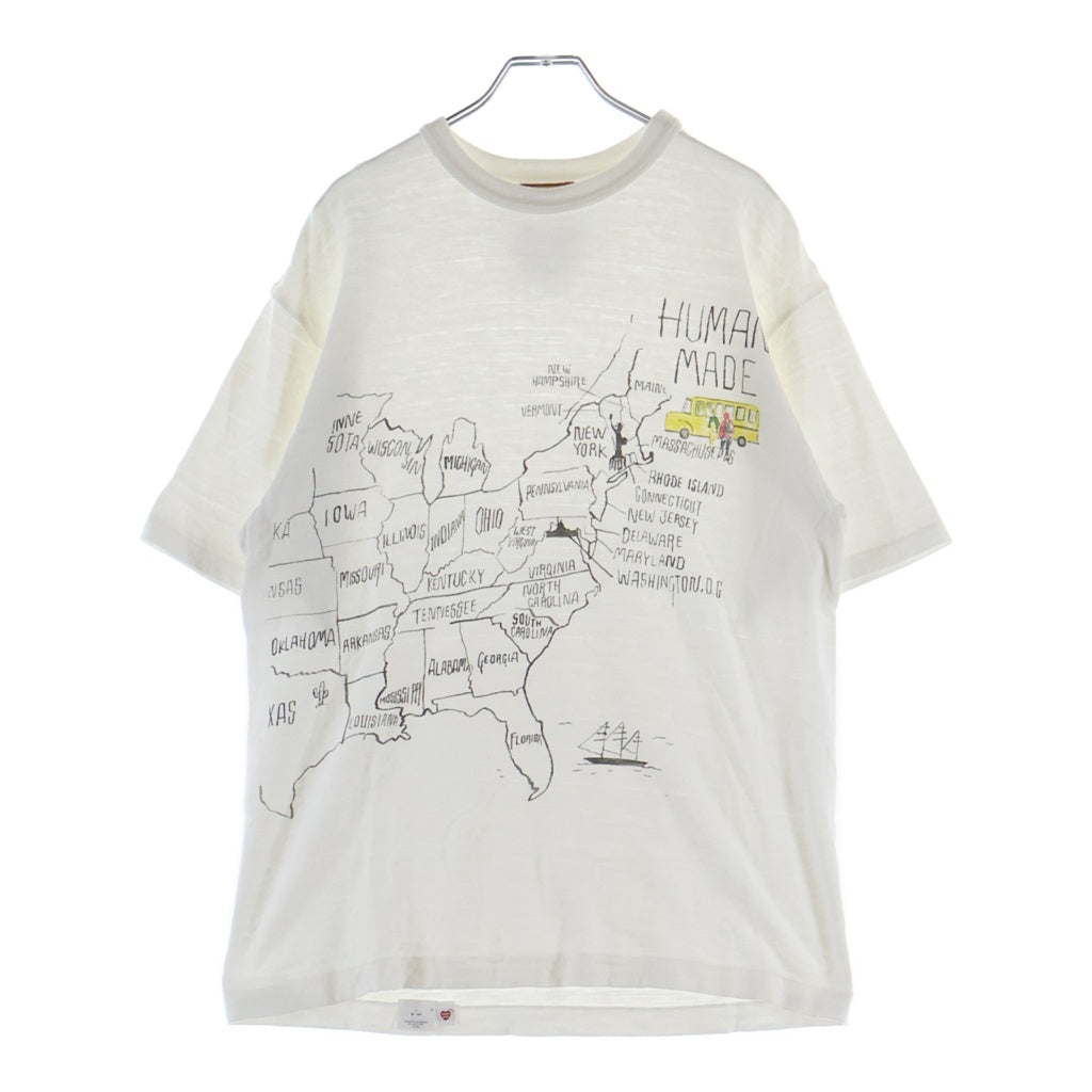 HUMAN MADE(ヒューマンメイド) GRAPHIC T-SHIRT グラフィック フロントプリント 半袖Tシャツ カットソー ホワイト HM29TE020