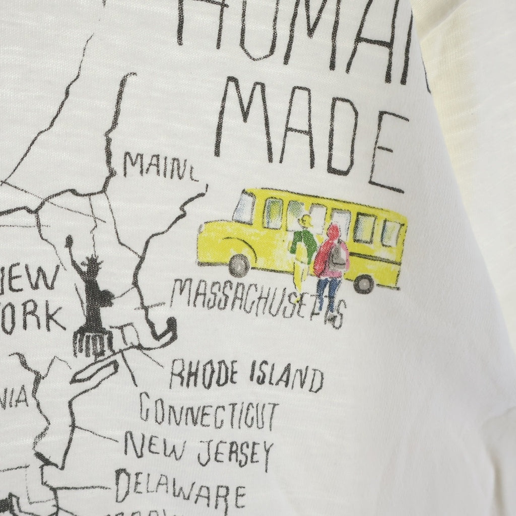 HUMAN MADE(ヒューマンメイド) GRAPHIC T-SHIRT グラフィック フロントプリント 半袖Tシャツ カットソー ホワイト HM29TE020