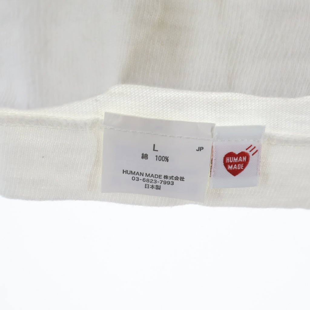 HUMAN MADE(ヒューマンメイド) GRAPHIC T-SHIRT グラフィック フロントプリント 半袖Tシャツ カットソー ホワイト HM29TE020