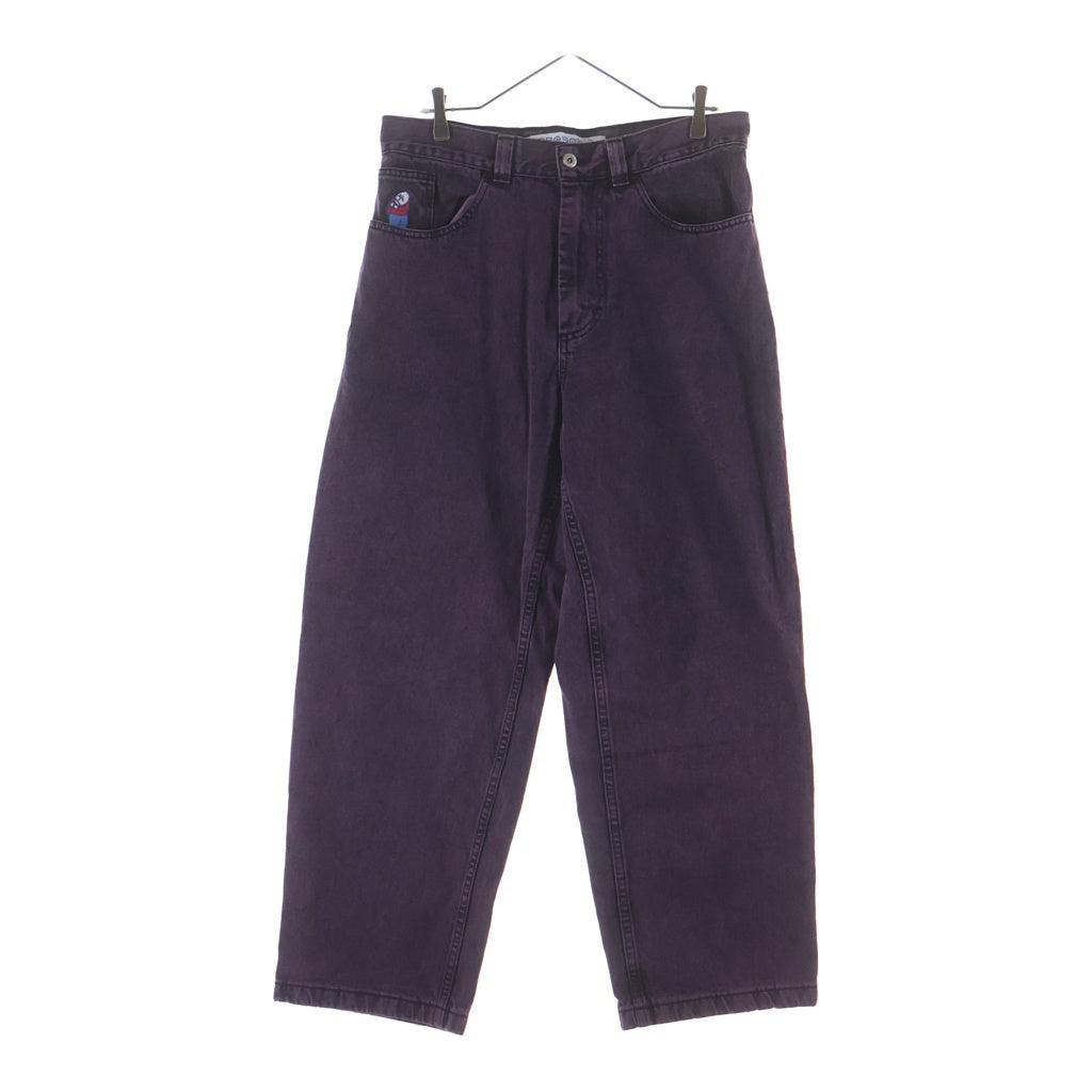 POLAR SKATE CO(ポーラー) Big Boy Denim ビッグボーイ ロゴ刺繍 デニム ジーンズ パンツ パープル