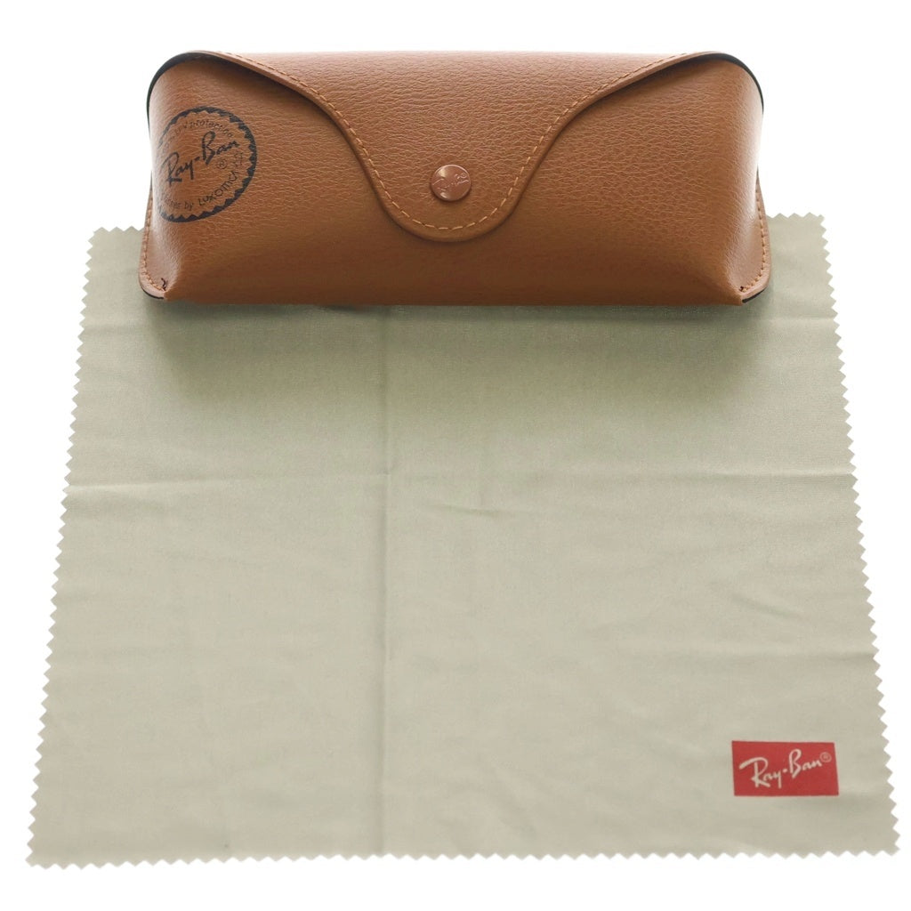 Ray Ban(レイバン) フレームロゴ ウェリントンクリアサングラス アイウェア 眼鏡 ブラウン RB4258F