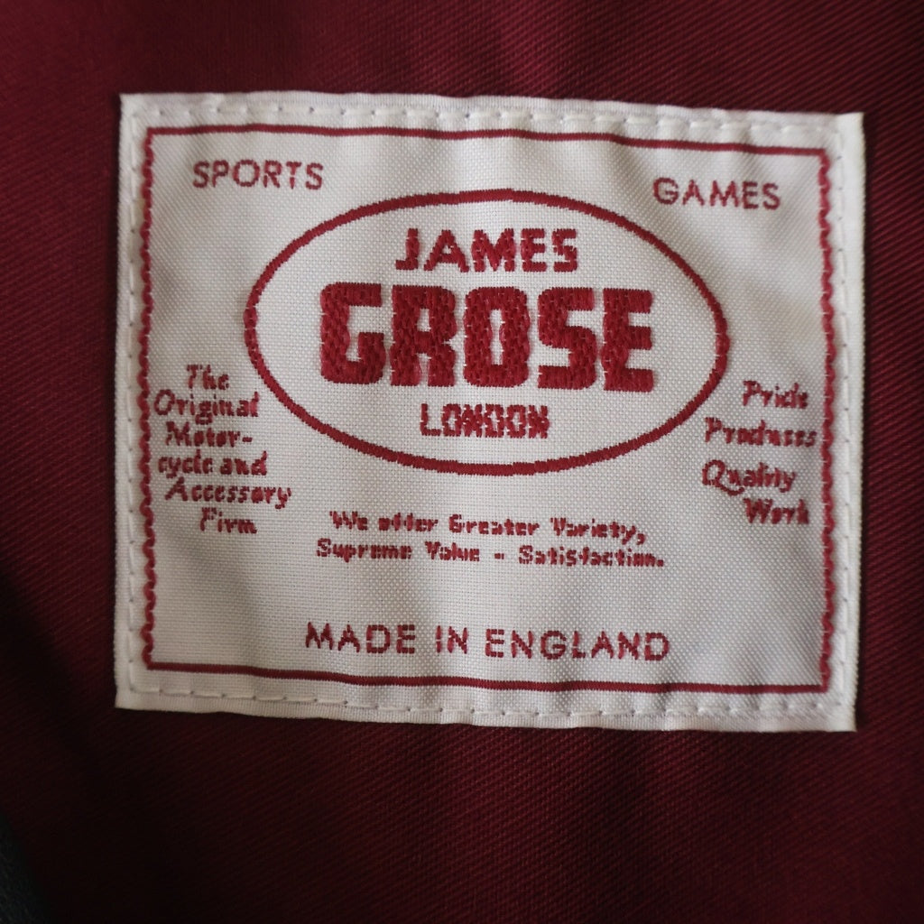 JAMES GROSE(ジェームスグロース) ホースレザー ダブルライダース ジャケット ブラック
