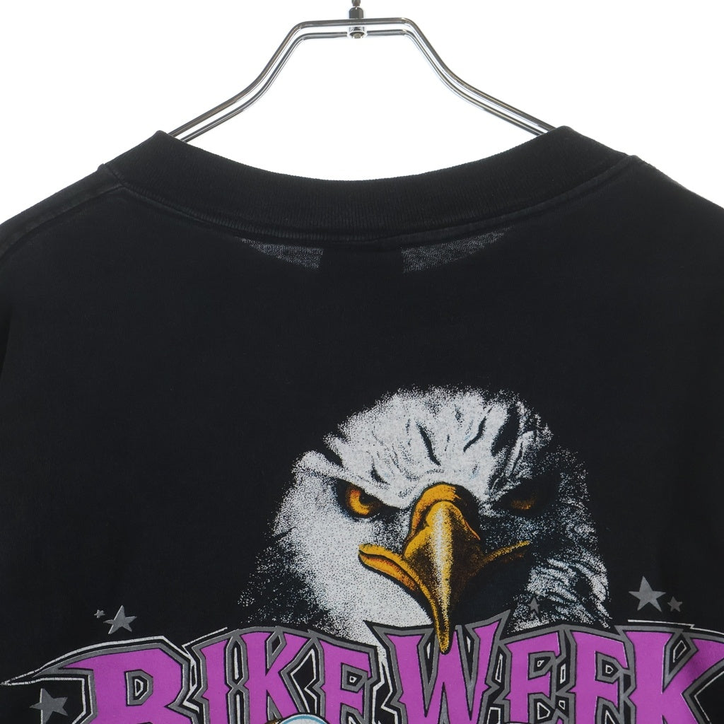 VINTAGE(ヴィンテージ) 90s DAYTONA BEACH BIKE WEEK デイトナビーチ バイクウィーク 両面プリント 長袖Tシャツ カットソー ブラック