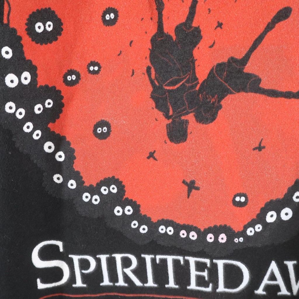 VINTAGE(ヴィンテージ) 00s Studio Ghibli Spirited Away スタジオジブリ 千と千尋の神隠し フロントプリント 半袖Tシャツ カットソー ブラック