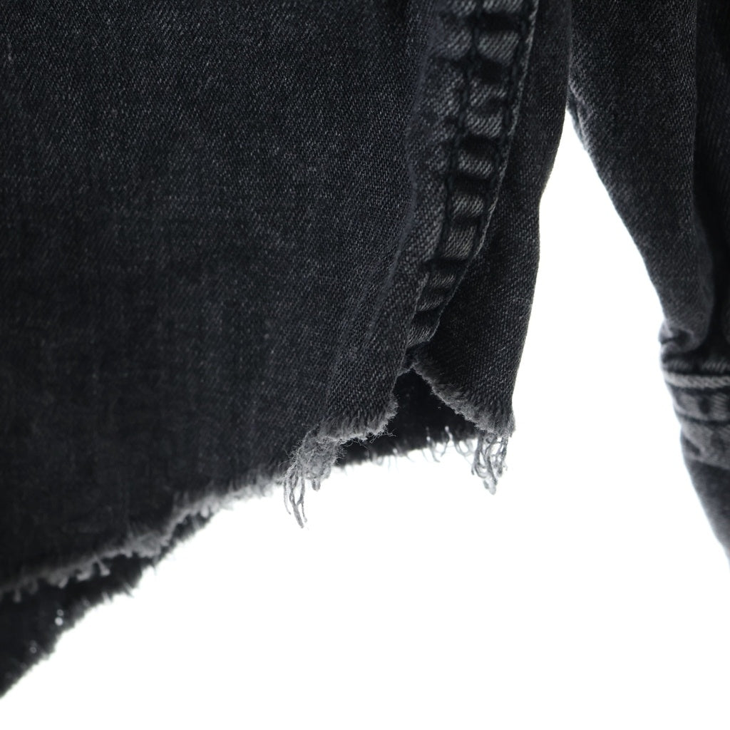VETEMENTS(ヴェトモン) 19SS × Levi's マルチモチーフ エンブロイダリー ウエスタン長袖シャツ ブラック USS196010