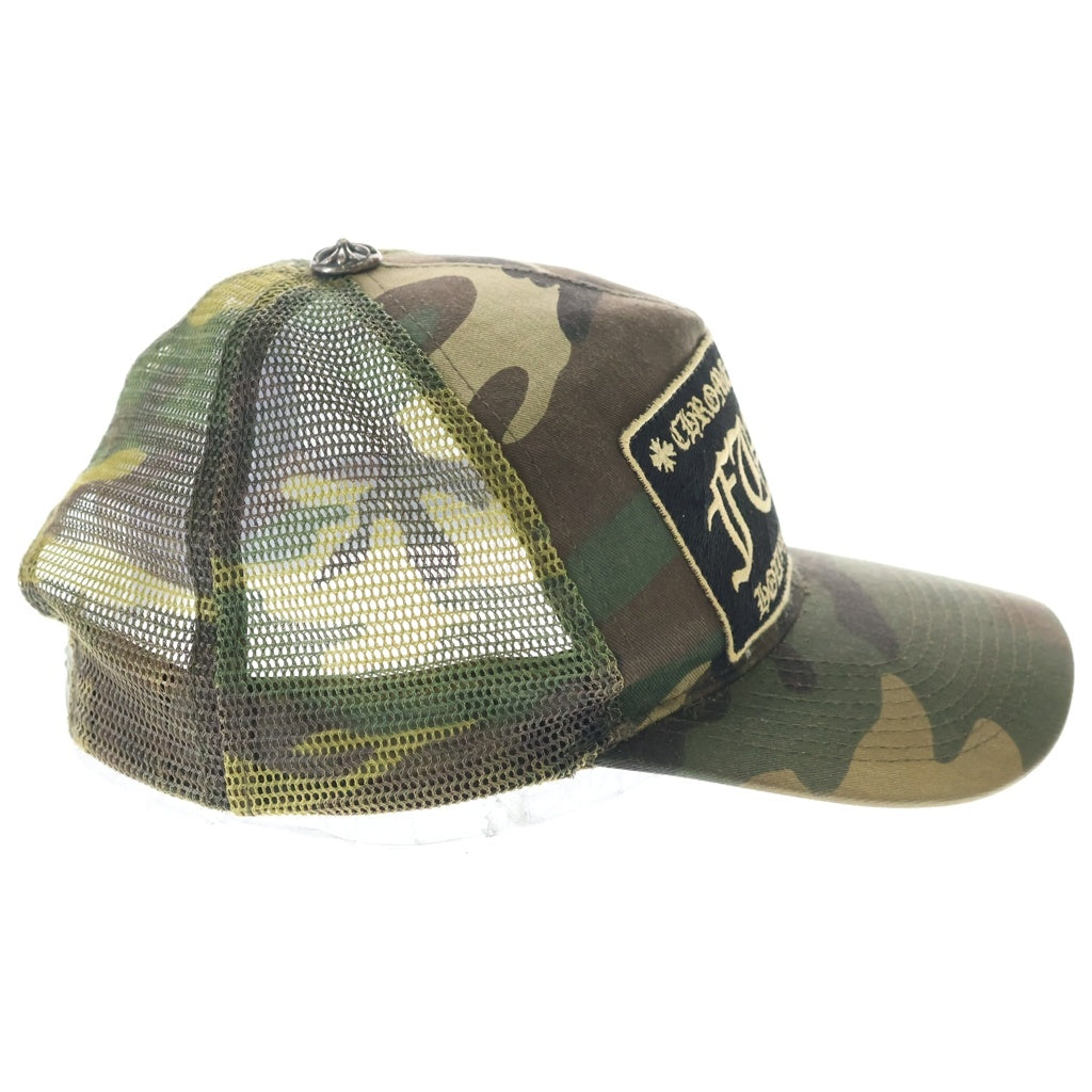 CHROME HEARTS(クロムハーツ) OLD TRUCKER CAP CH オールド クロスボール カモ柄 メッシュキャップ カーキ