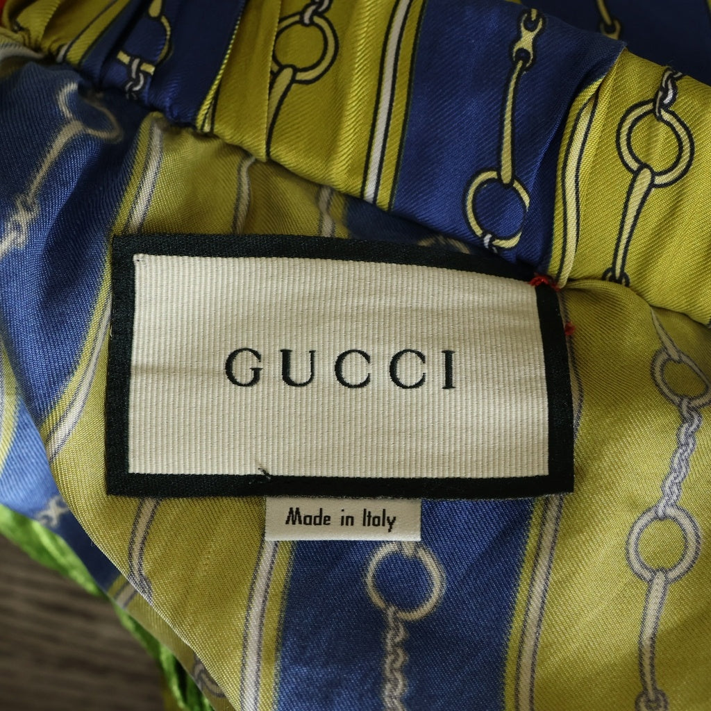 GUCCI(グッチ) Mixed Media Jogger Pants ミックスドメディアジョガーパンツ ナイロン ベロア 切替 サイドライン サルエルパンツ マルチ 572696 XDANK