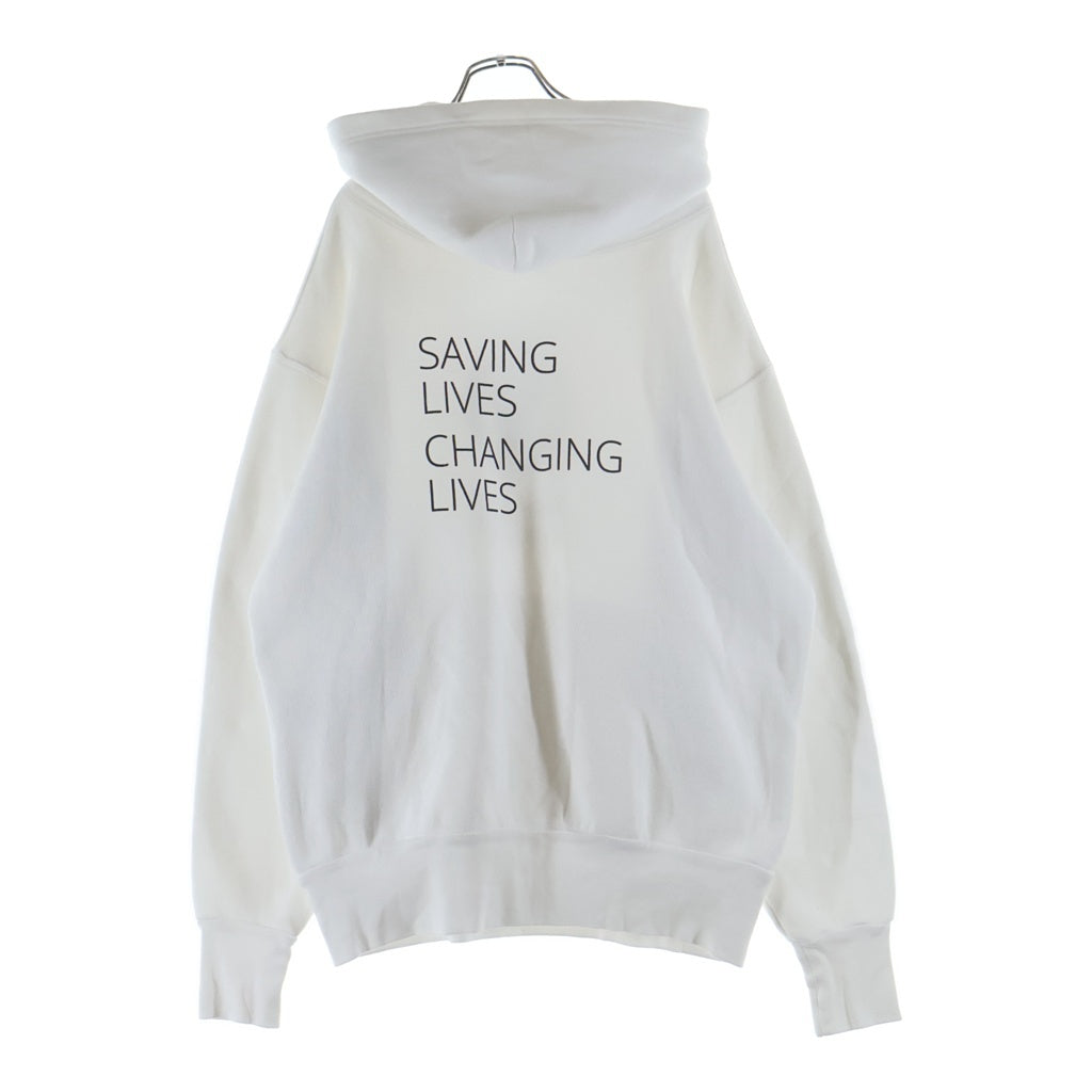 BALENCIAGA(バレンシアガ) 18AW WFP フロントロゴプリント プルオーバー パーカー フーディー ホワイト 541709 TCV34