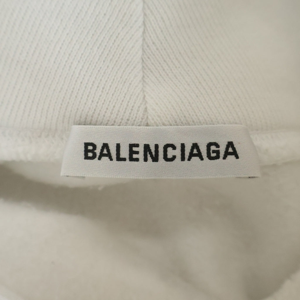 BALENCIAGA(バレンシアガ) 18AW WFP フロントロゴプリント プルオーバー パーカー フーディー ホワイト 541709 TCV34