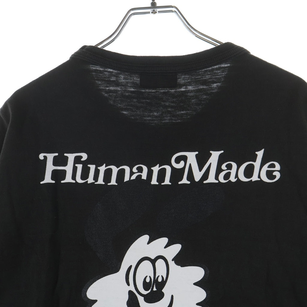 HUMAN MADE(ヒューマンメイド) 25SS ×VERDY フロントプリント 半袖Tシャツ カットソー ブラック XX29TE002