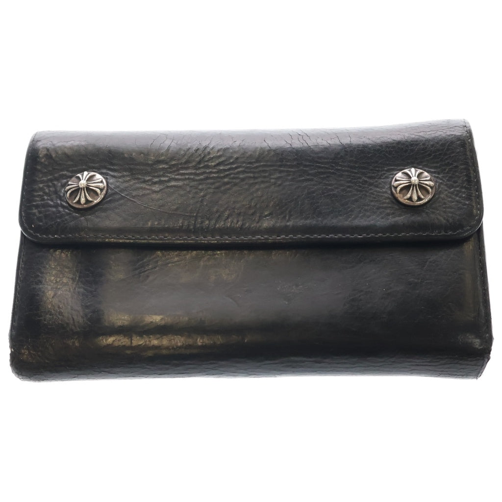 CHROME HEARTS(クロムハーツ) WAVE ウェーブ レザーウォレット 財布 ブラック