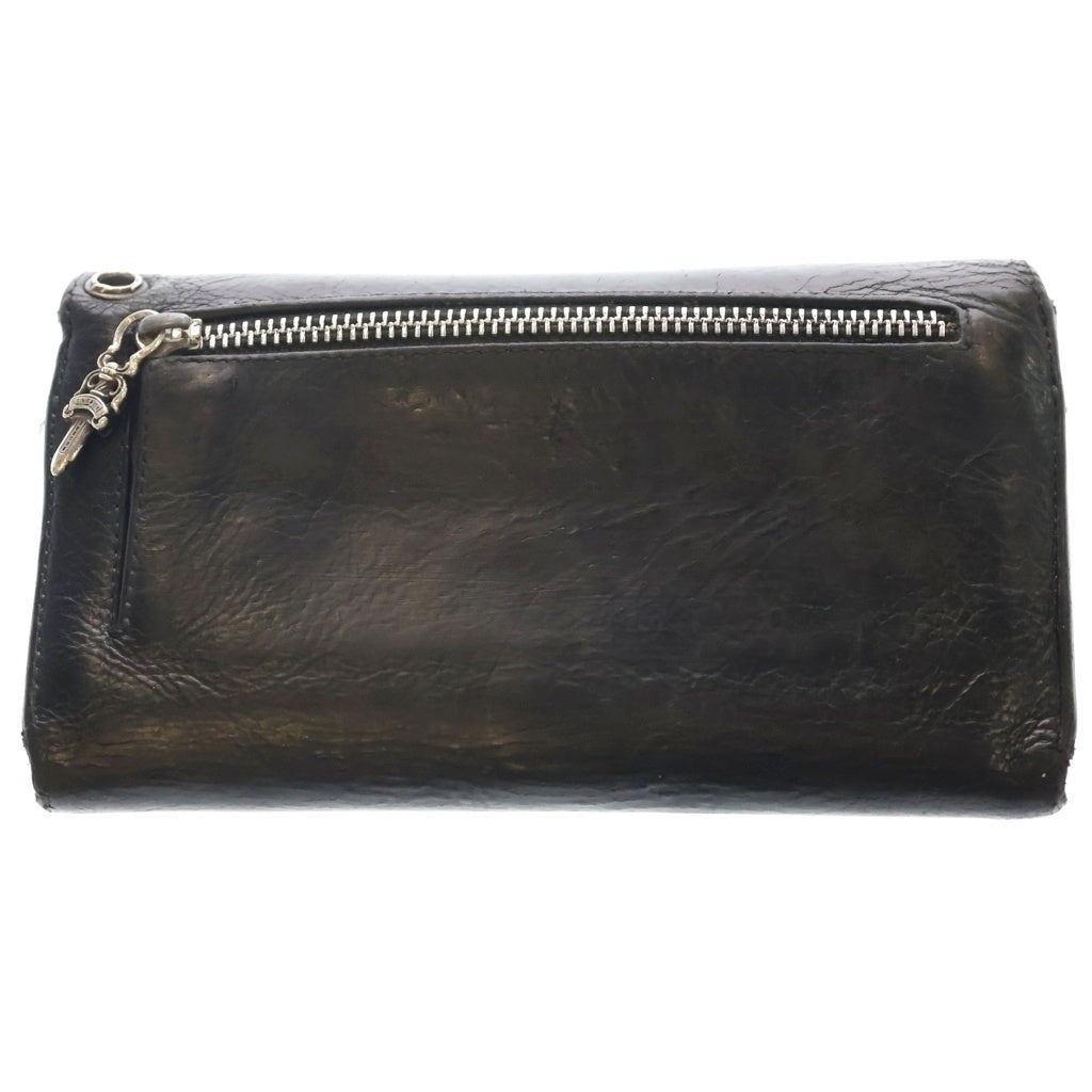 CHROME HEARTS(クロムハーツ) WAVE ウェーブ レザーウォレット 財布 ブラック