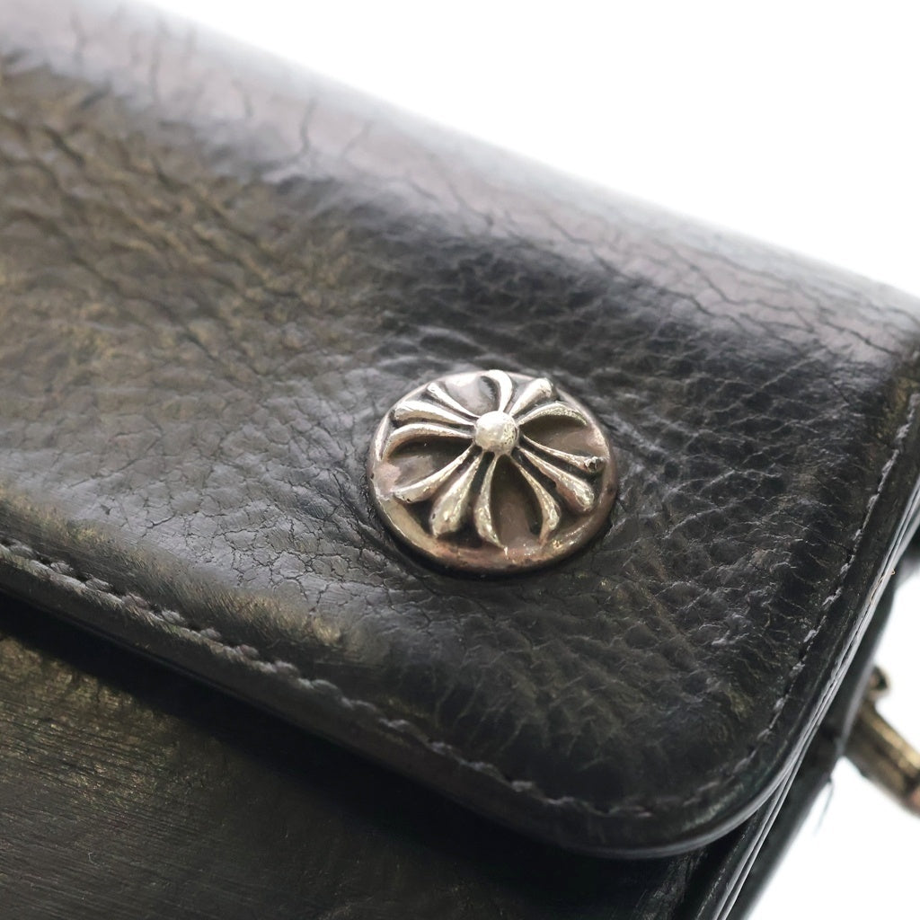 CHROME HEARTS(クロムハーツ) WAVE ウェーブ レザーウォレット 財布 ブラック