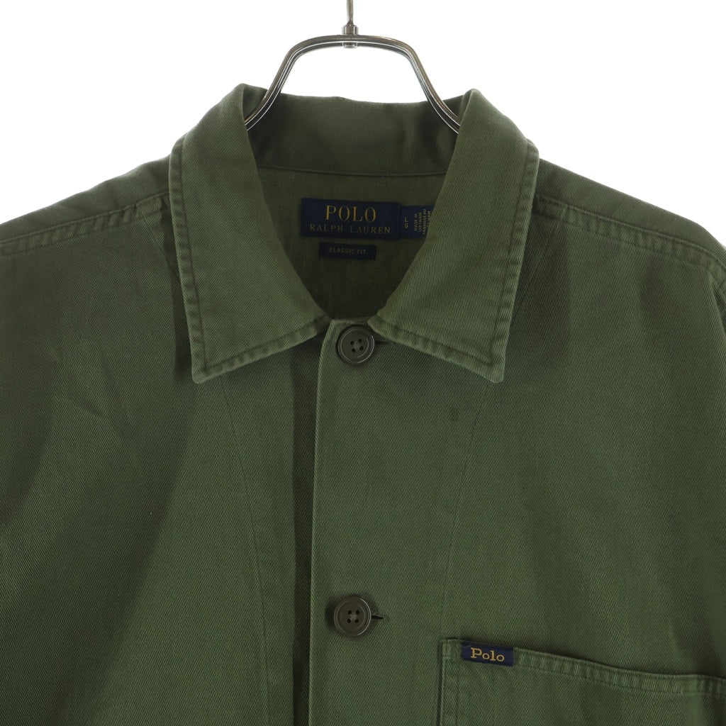 POLO RALPH LAUREN(ポロラルフローレン) 26SS Classic Fit Twill Utility Overshirt クラシックフィット ツイル ユーティリティ オーバーシャツ カーキ