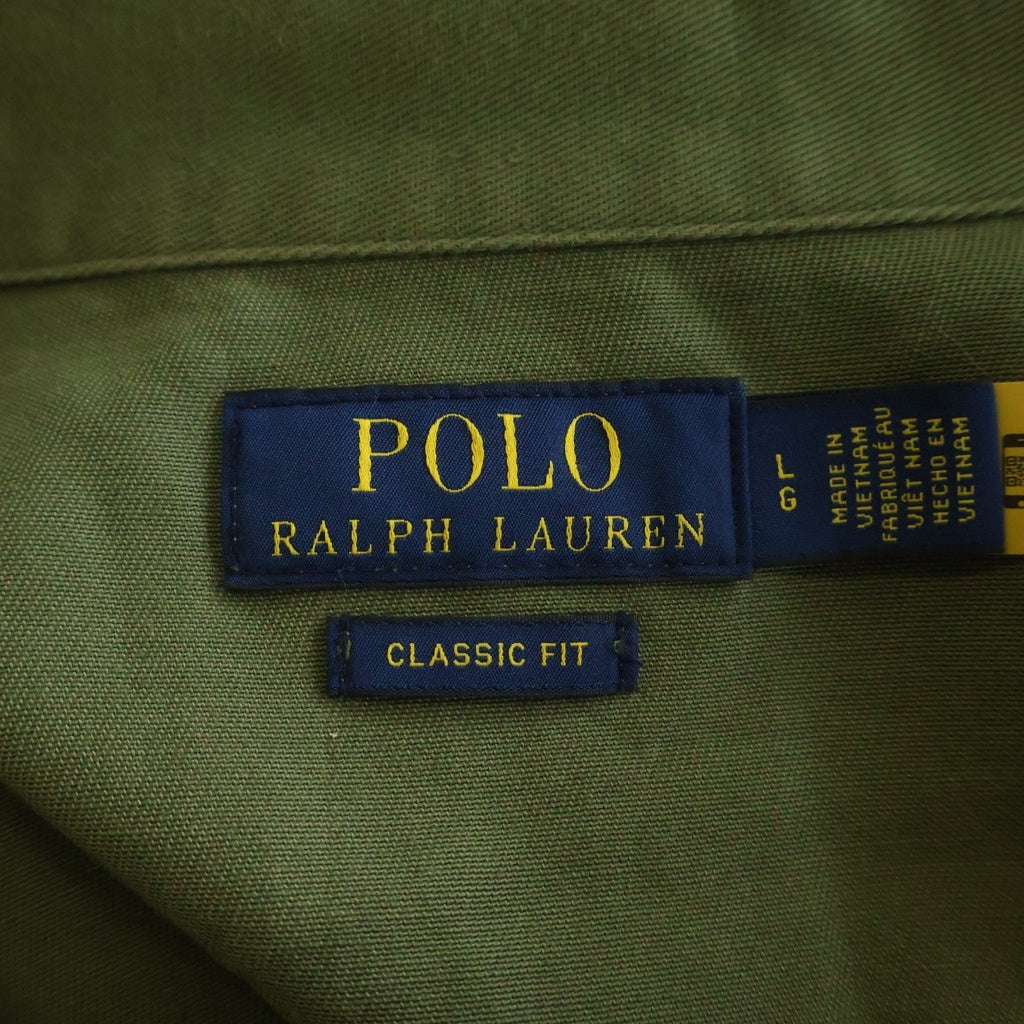 POLO RALPH LAUREN(ポロラルフローレン) 26SS Classic Fit Twill Utility Overshirt クラシックフィット ツイル ユーティリティ オーバーシャツ カーキ
