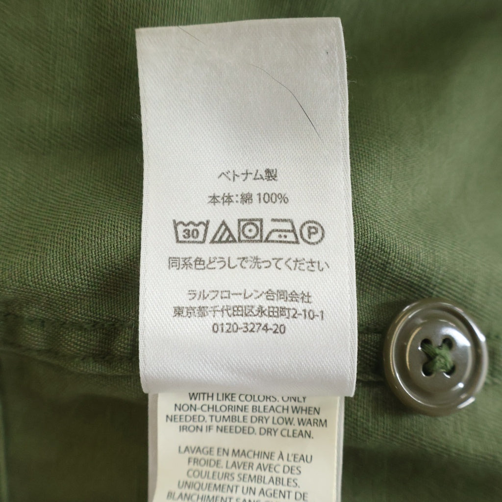 POLO RALPH LAUREN(ポロラルフローレン) 26SS Classic Fit Twill Utility Overshirt クラシックフィット ツイル ユーティリティ オーバーシャツ カーキ