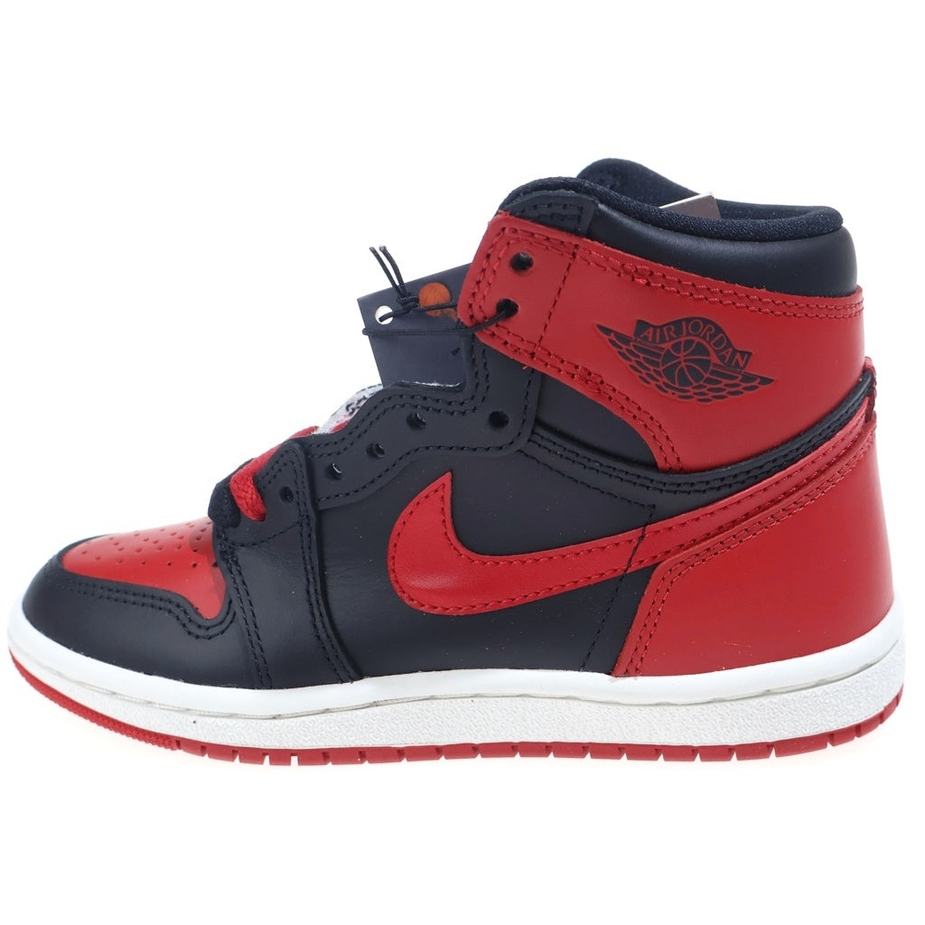NIKE(ナイキ) AIR JORDAN 1 HIGH 85 BRED エアジョーダン1 85 ブレッド ハイカットスニーカー ブラック/レッド US4/23cm HV6674-067 レディース