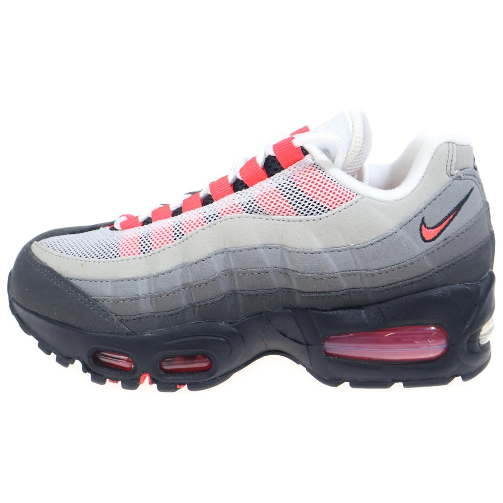 NIKE(ナイキ) AirMax95 OG Big Bubble MediumAsh エアマックス95 OG ビッグバブル ミディアムアッシュ ローカットスニーカー グレー/レッド US4/23cm IM7410-001 レディース