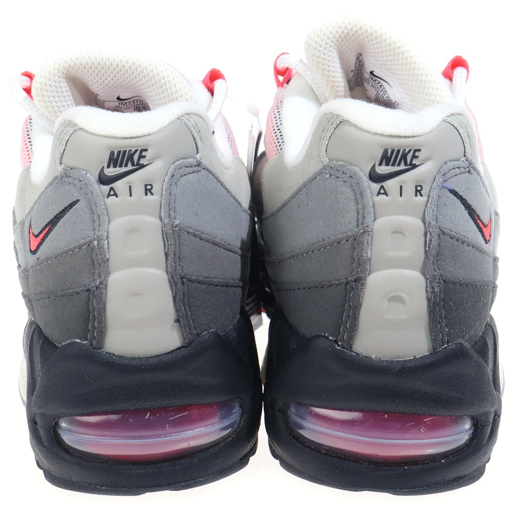 NIKE(ナイキ) AirMax95 OG Big Bubble MediumAsh エアマックス95 OG ビッグバブル ミディアムアッシュ ローカットスニーカー グレー/レッド US4/23cm IM7410-001 レディース