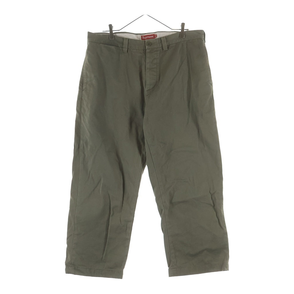 SUPREME(シュプリーム) 18AW Pinup Chino Pant ピンナップ チノ パンツ カーキ