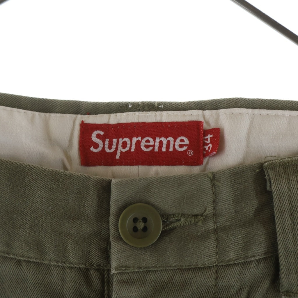 SUPREME(シュプリーム) 18AW Pinup Chino Pant ピンナップ チノ パンツ カーキ