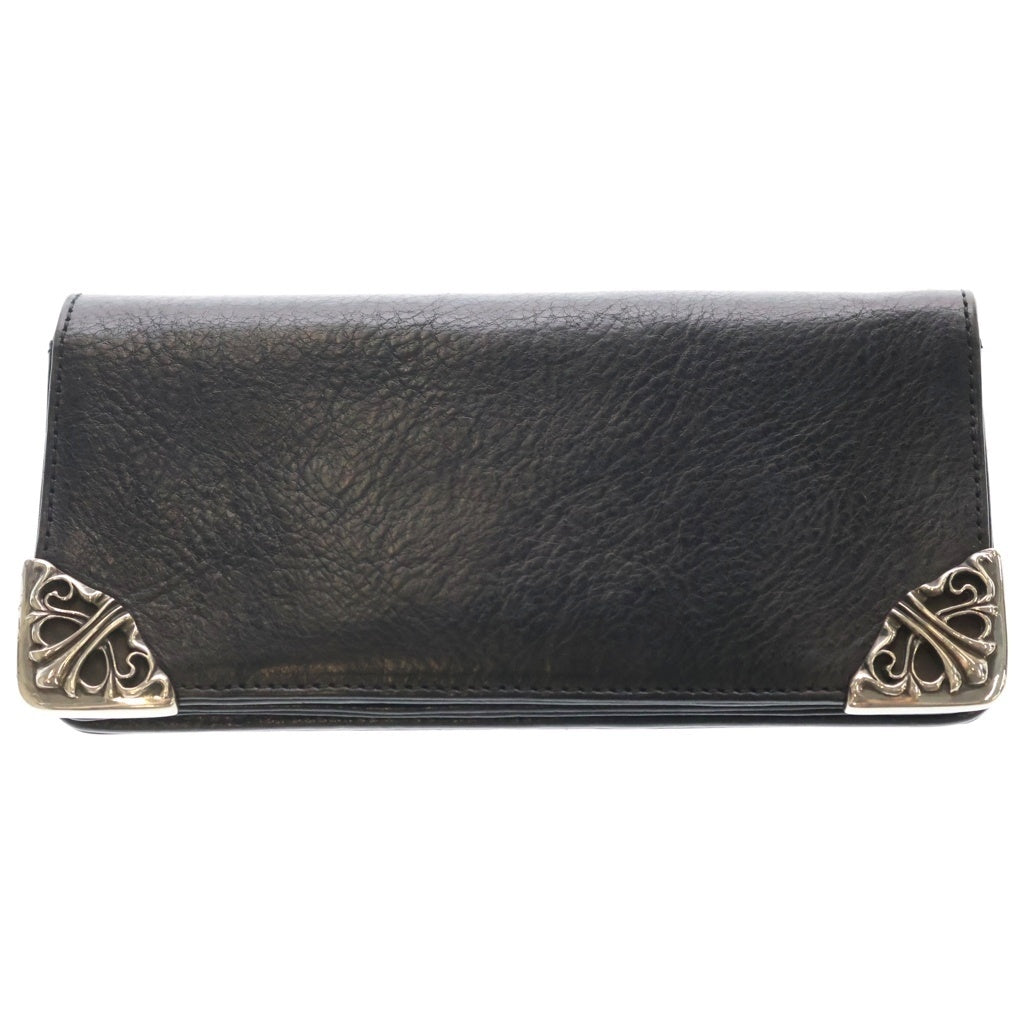 CHROME HEARTS(クロムハーツ) LNG SNGL FLD TIPS シングルフォールド レザーウォレット 財布 ブラック