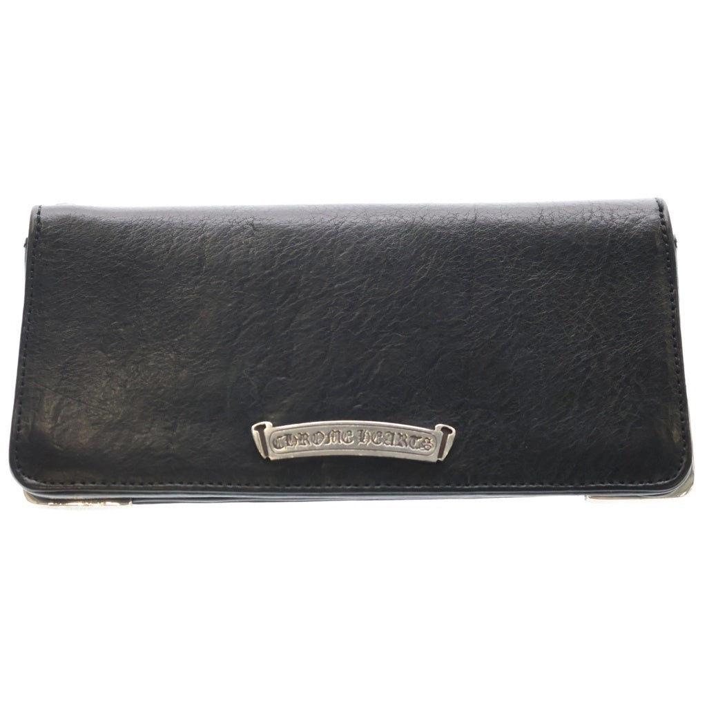 CHROME HEARTS(クロムハーツ) LNG SNGL FLD TIPS シングルフォールド レザーウォレット 財布 ブラック