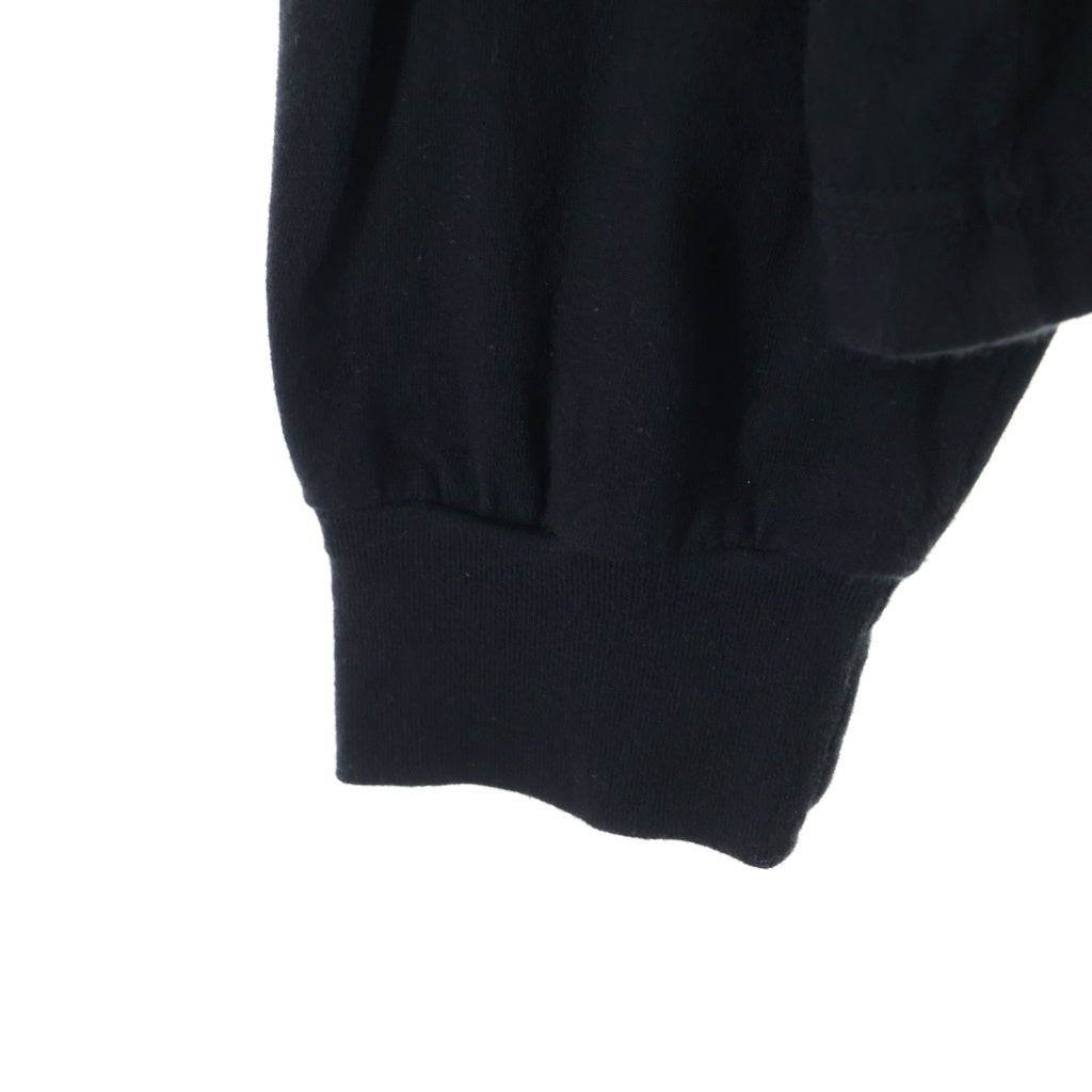 CHROME HEARTS(クロムハーツ) Neck Logo L/S Tee ネックロゴプリント ロングスリーブ 長袖Tシャツ カットソー ブラック/パープル