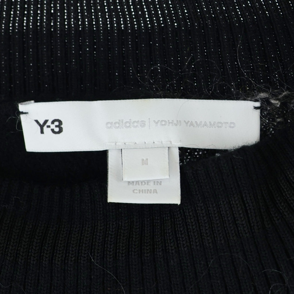 Y-3(ワイスリー) U Leopard Knit Crew Sweat レオパード モヘヤ ニット スウェット ブラック