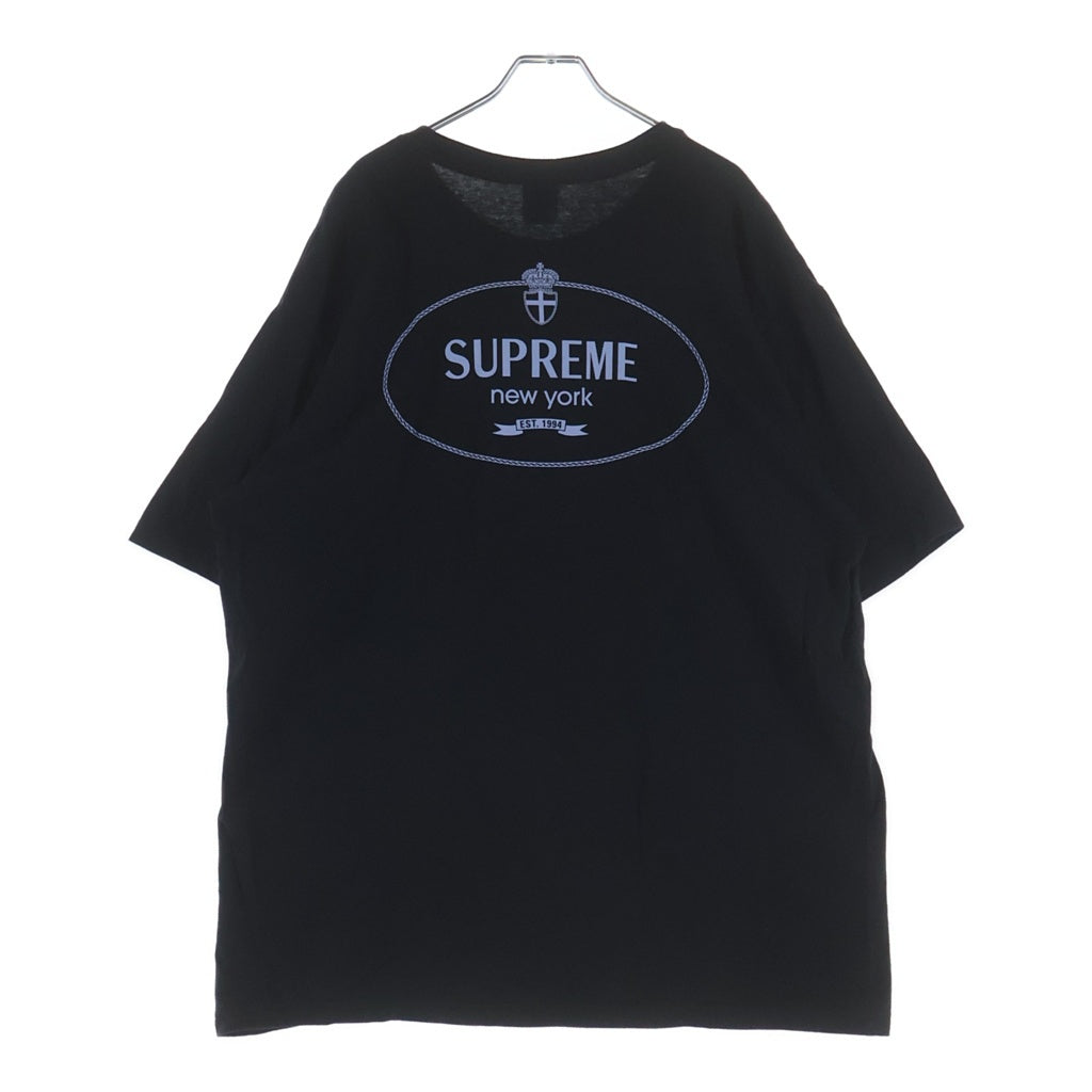 SUPREME(シュプリーム) 24AW Crest Tee クレスト ロゴ 両面プリント 半袖 Tシャツ カットソー ブラック