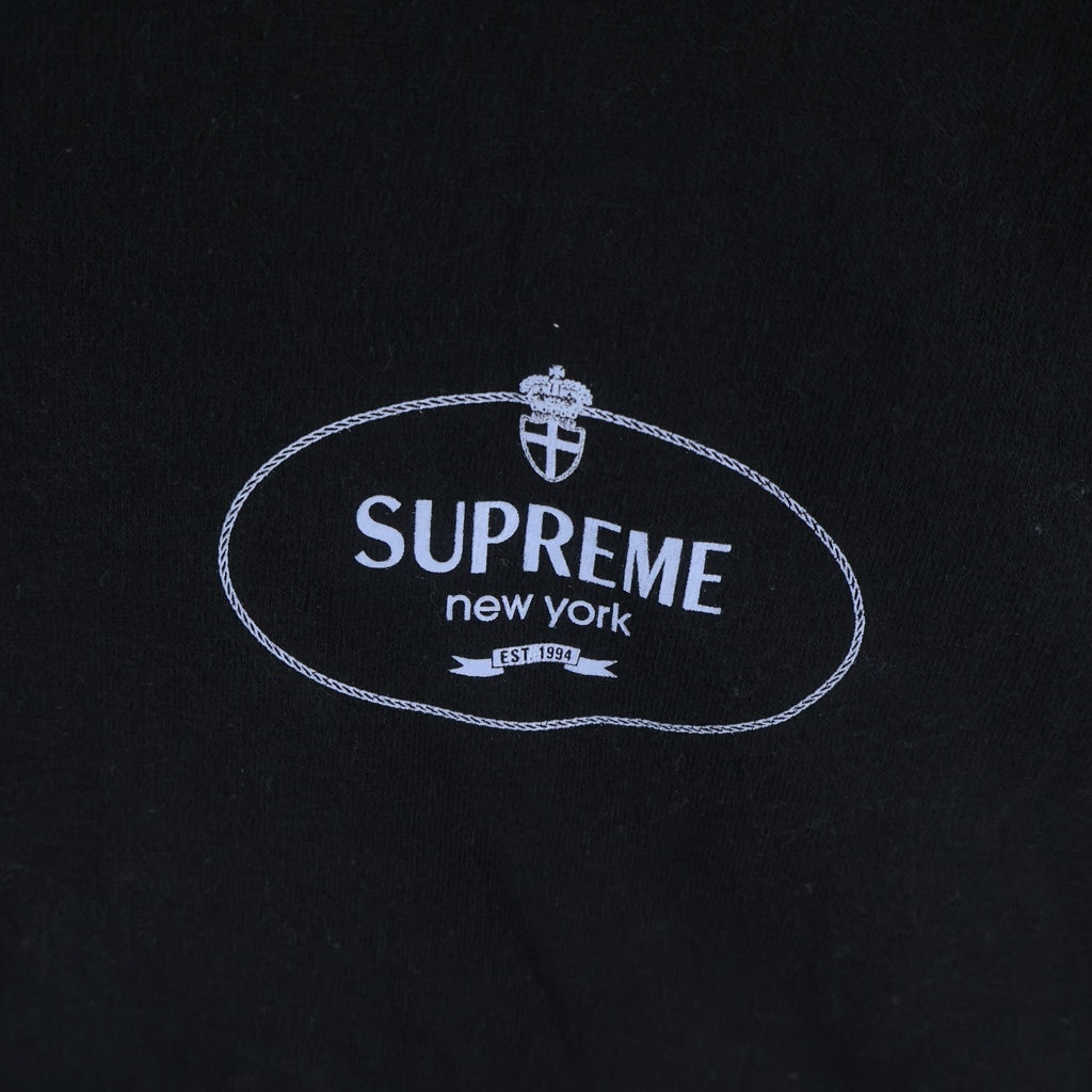 SUPREME(シュプリーム) 24AW Crest Tee クレスト ロゴ 両面プリント 半袖 Tシャツ カットソー ブラック