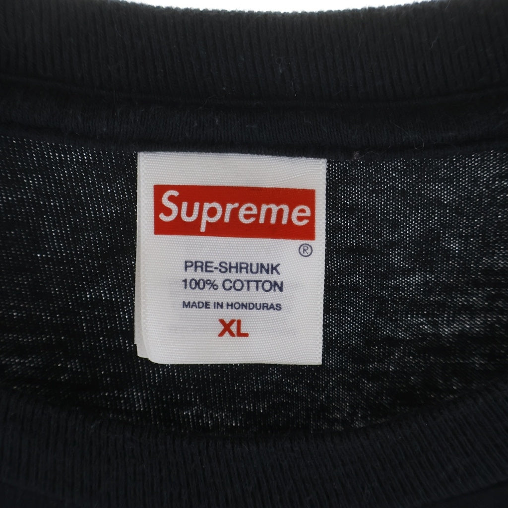 SUPREME(シュプリーム) 24AW Crest Tee クレスト ロゴ 両面プリント 半袖 Tシャツ カットソー ブラック